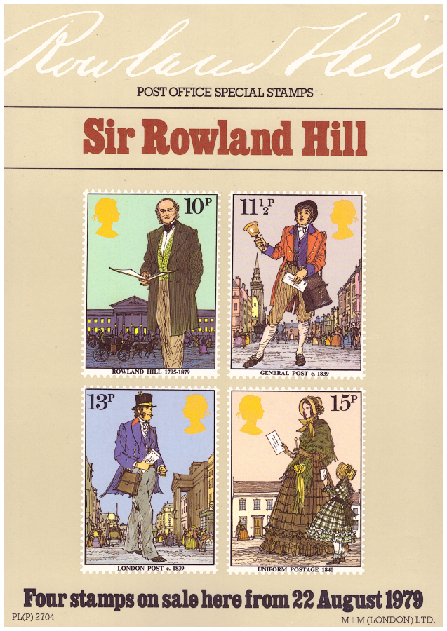 (image for) 1979 Rowland Hill Post Office A4 poster. PL(P) 2704.